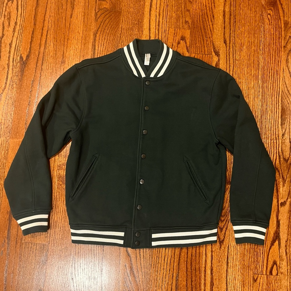 American Apparel Green Varsity Jacket
